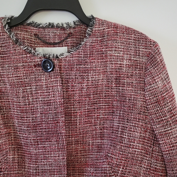 🌹NEW- Cesilia Tweed Pleated Peplum Jacket & Skirt - Picture 5 of 15